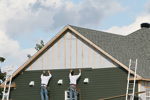 Professional Emergency Siding Repair technician working in Renfrew, PA